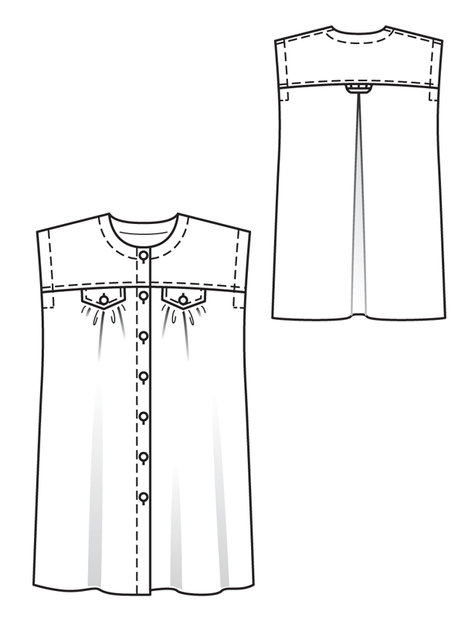 Shirt-Dress 04/2012 #146 – Sewing Patterns | BurdaStyle.com