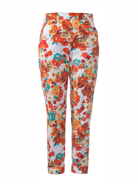 Floral Pants (Plus Size) 04/2013 #132 – Sewing Patterns | BurdaStyle.com