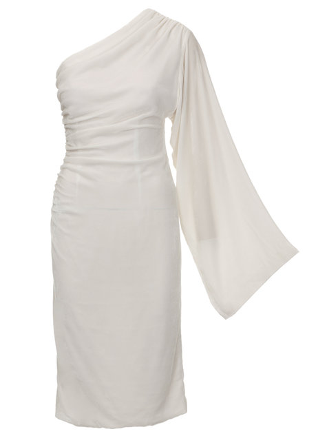Ruched One Shoulder Dress 01/2012 #109 – Sewing Patterns | BurdaStyle.com