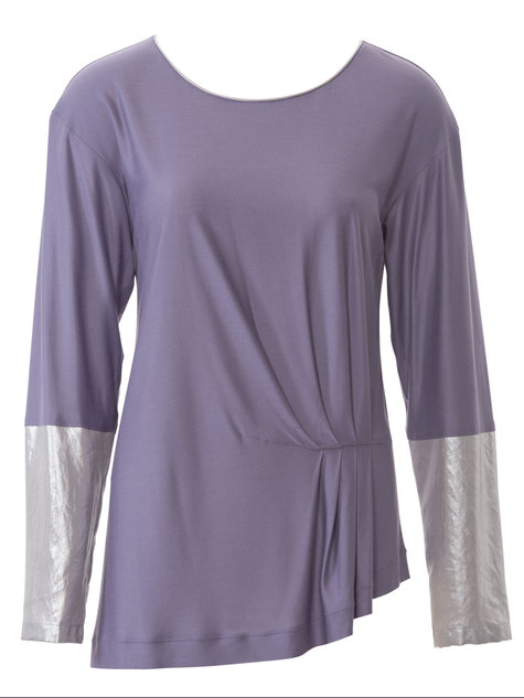 Metallic Long Sleeve Shirt 08/2014 #133 – Sewing Patterns | BurdaStyle.com