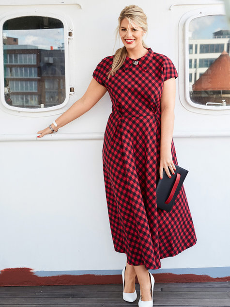 Short Sleeve  Midi Dress  Plus Size 09 2019 137 Sewing 