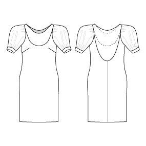 Fatina Puff Dress Variation #BS-028 – Sewing Patterns | BurdaStyle.com