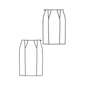 Knee Length Skirt 02/2010 #124B – Sewing Patterns | BurdaStyle.com