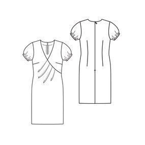 V-Neck Dress 04/2010 #108 – Sewing Patterns | BurdaStyle.com