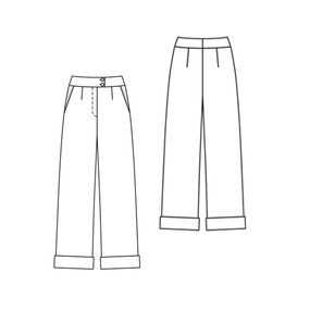 Wide Leg Pants 04/2010 #119 – Sewing Patterns | BurdaStyle.com