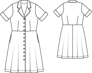 Denim Shirt Dress (Plus Size) 5/2010 #137 – Sewing Patterns ...