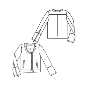 Collarless Jacket 04/2010 #121 – Sewing Patterns | BurdaStyle.com
