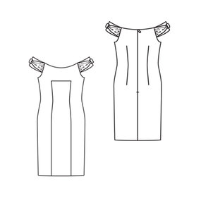 Drop Sleeve Dress 04/2010 #127 – Sewing Patterns | BurdaStyle.com