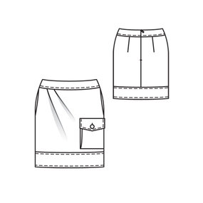 Skirt with Side Pocket 06/2010 #112 – Sewing Patterns | BurdaStyle.com