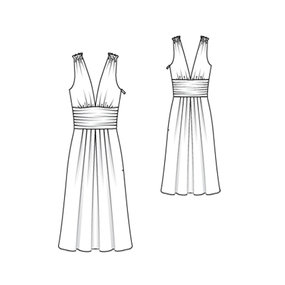 Drapé Dress 06/2010 #126 – Sewing Patterns | BurdaStyle.com