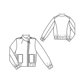 Blouson Houndstooth Jacket 08/2010 #105 – Sewing Patterns | BurdaStyle.com
