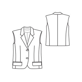 Oversized Vest 08/2010 #126 – Sewing Patterns | BurdaStyle.com