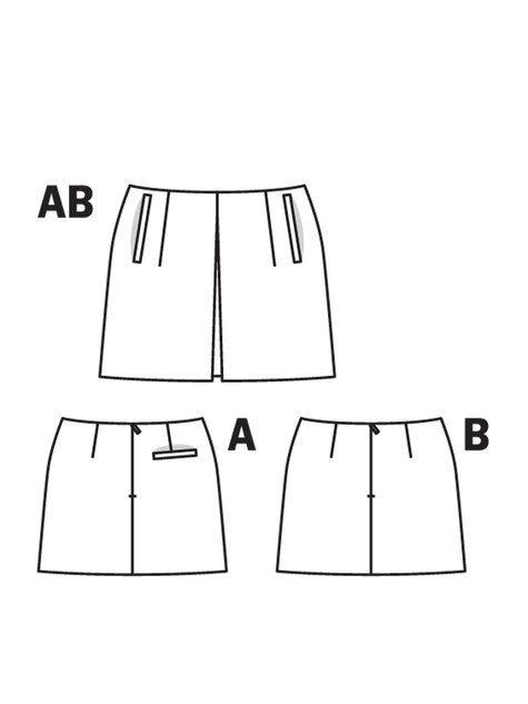 Pleated Skirt 02/2011 #120B – Sewing Patterns | BurdaStyle.com