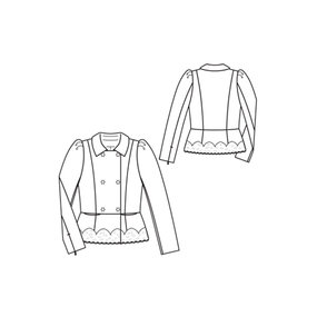 Bouclé Jacket with Scalloped Lace Trim 03/2011 #115 – Sewing Patterns ...