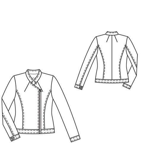 Asymmetric Jacket 03/2012 #116 – Sewing Patterns | BurdaStyle.com