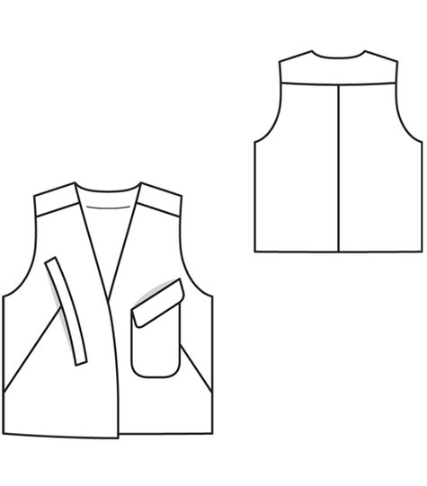 Vest 03/2012 #123 – Sewing Patterns | BurdaStyle.com