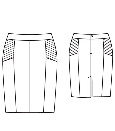 Pencil Skirt (Plus Size) 04/2012 #135 – Sewing Patterns | BurdaStyle.com