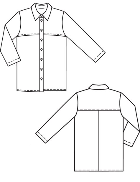 Yoke Blouse 07/2012 #110 – Sewing Patterns | BurdaStyle.com