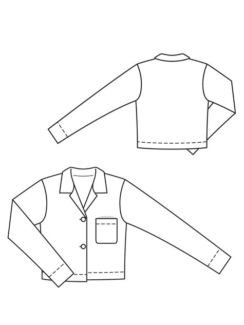 Shirt Jacket 07/2012 #126 – Sewing Patterns | BurdaStyle.com
