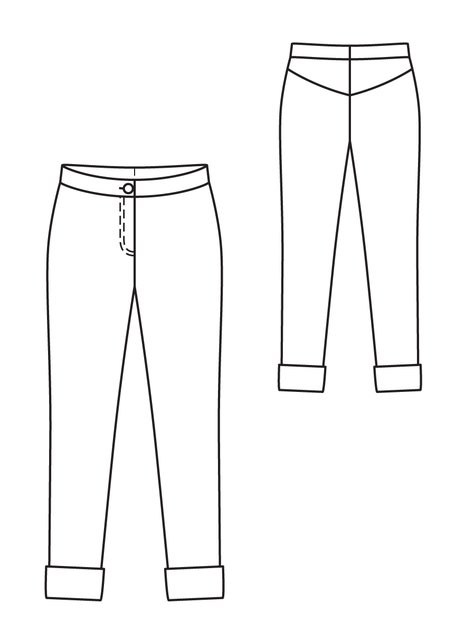 Skinny Pants 07/2012 #130 – Sewing Patterns | BurdaStyle.com