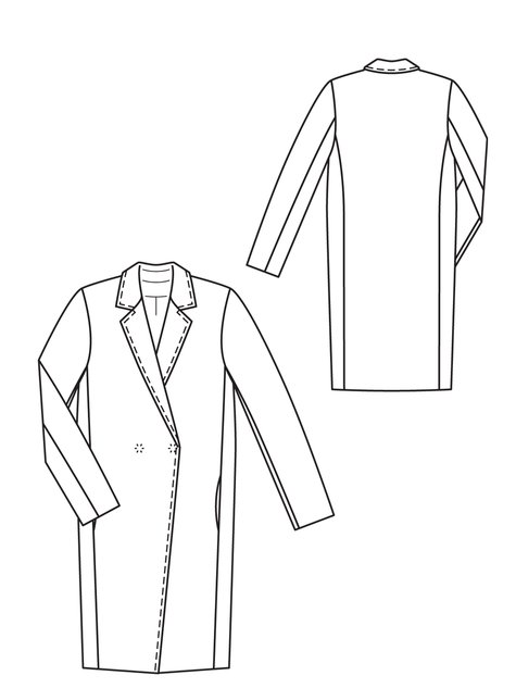 Snake Skin Coat 08/2012 #101A – Sewing Patterns | BurdaStyle.com