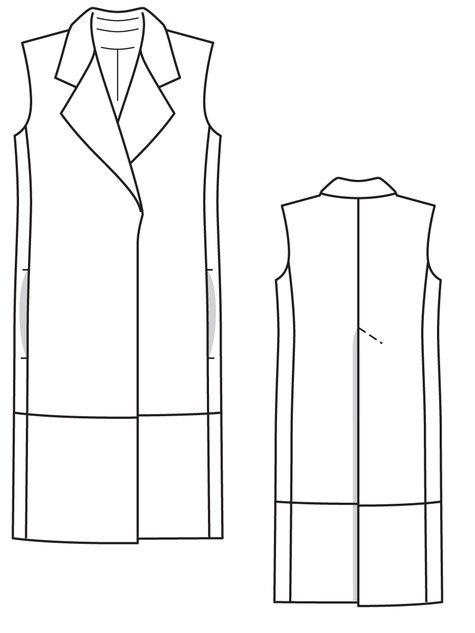 Leather Waistcoat 08/2011 #133 – Sewing Patterns | BurdaStyle.com