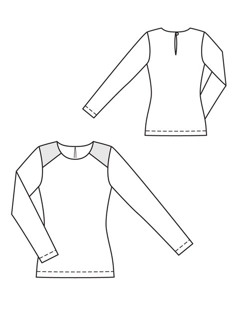 Jersey Top 09/2012 #123A – Sewing Patterns | BurdaStyle.com