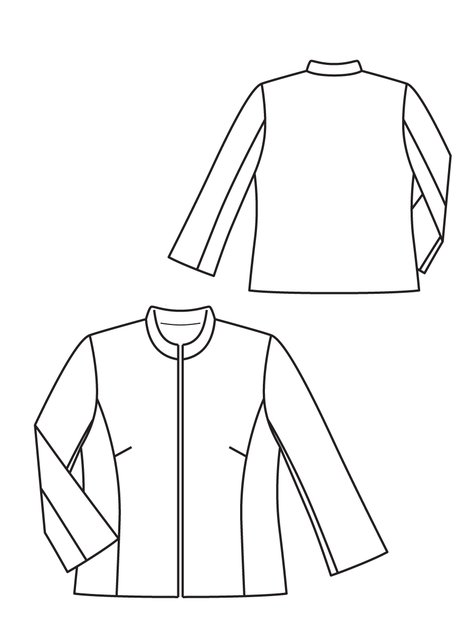 Leather Jacket 10/2012 #123 – Sewing Patterns | BurdaStyle.com