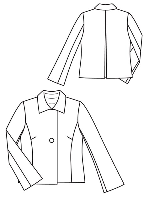 Swing Jacket 10/2012 #124 – Sewing Patterns | BurdaStyle.com
