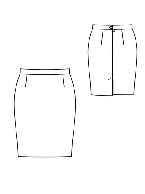 Pencil Skirt (Plus Size) 10/2012 #145 – Sewing Patterns | BurdaStyle.com