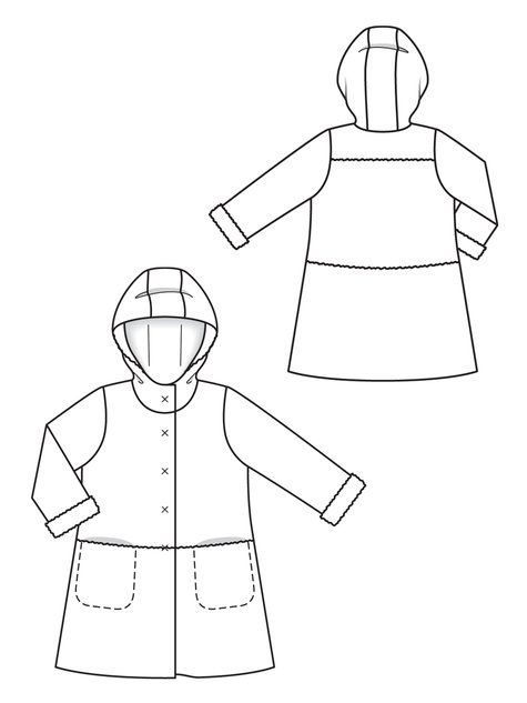 Shearling Children's Coat 10/2012 #154 – Sewing Patterns | BurdaStyle.com