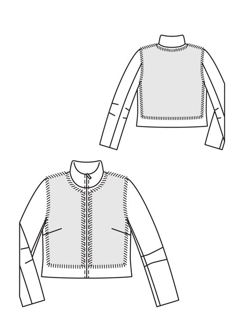 Fur Blouson Jacket 10/2012 #129 – Sewing Patterns | BurdaStyle.com
