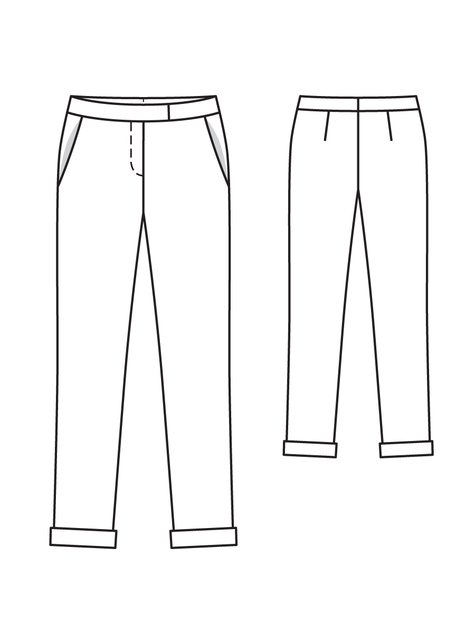 Cuffed Trousers 11/2012 #107D – Sewing Patterns | BurdaStyle.com