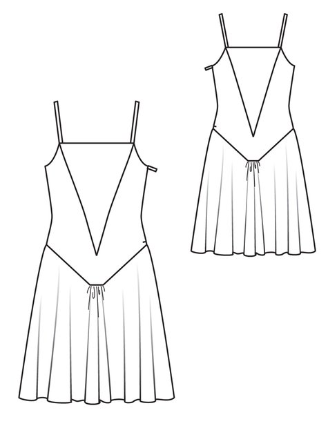 V-Panelled Dress 07/2011 #167 – Sewing Patterns | BurdaStyle.com