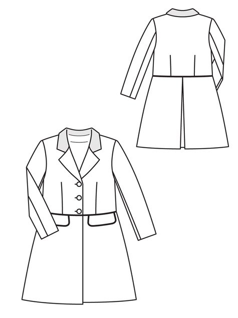 Girl's Dress Coat 12/2012 #156 – Sewing Patterns | BurdaStyle.com