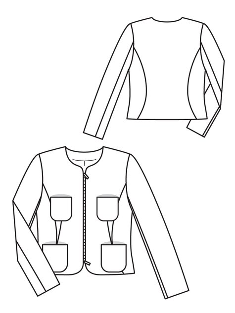 Curved Jacket 12/2012 #114 – Sewing Patterns | BurdaStyle.com