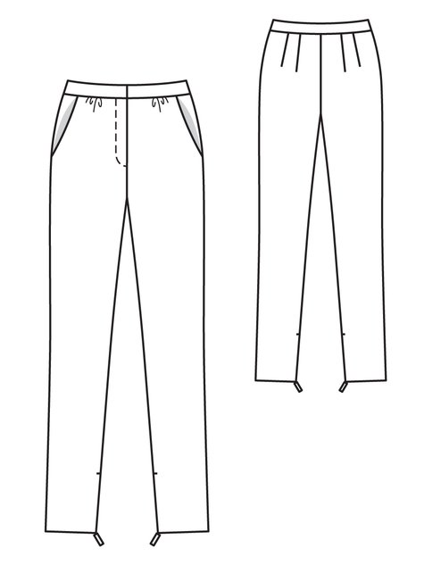 Pencil Pants 09/2010 #108A – Sewing Patterns | BurdaStyle.com