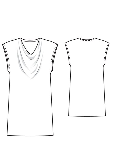 Light Cowl Dress 01/2013 #123B – Sewing Patterns | BurdaStyle.com