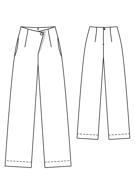 Pajama-Style Trousers 05/2012 #122A – Sewing Patterns | BurdaStyle.com