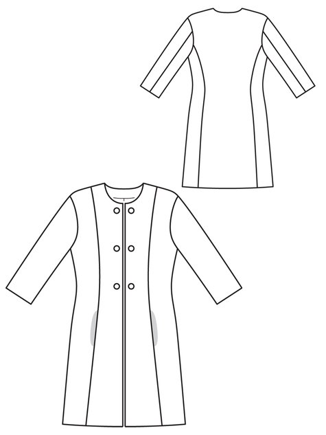 Brocade Coat 02/2013 #116 – Sewing Patterns | BurdaStyle.com