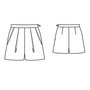 Pleated Shorts 02/2013 #129 – Sewing Patterns | BurdaStyle.com