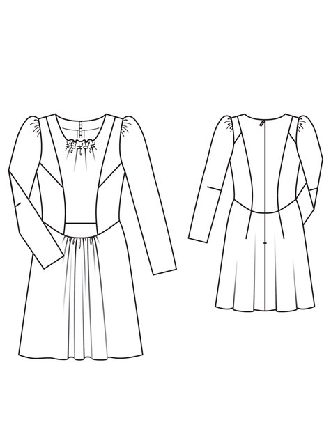 Petite Panel Dress 12/2010 #106 – Sewing Patterns | BurdaStyle.com