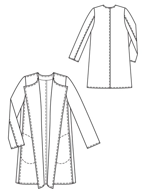 Knee Length Coat 12/2010 #101 – Sewing Patterns | BurdaStyle.com