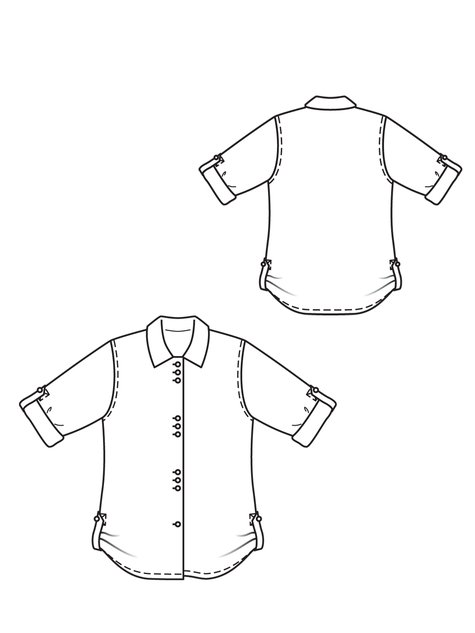 Shirt Blouse 03/2013 #124 – Sewing Patterns | BurdaStyle.com