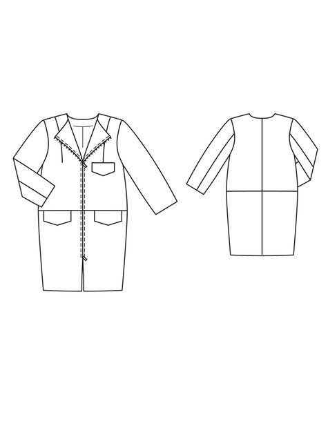 Pique Coat 03/2013 #134 – Sewing Patterns | BurdaStyle.com