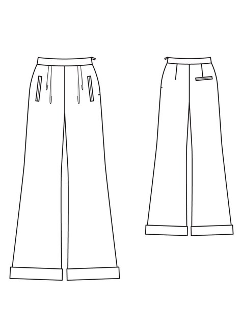 Wide Pants 04/2011 #120 – Sewing Patterns | BurdaStyle.com