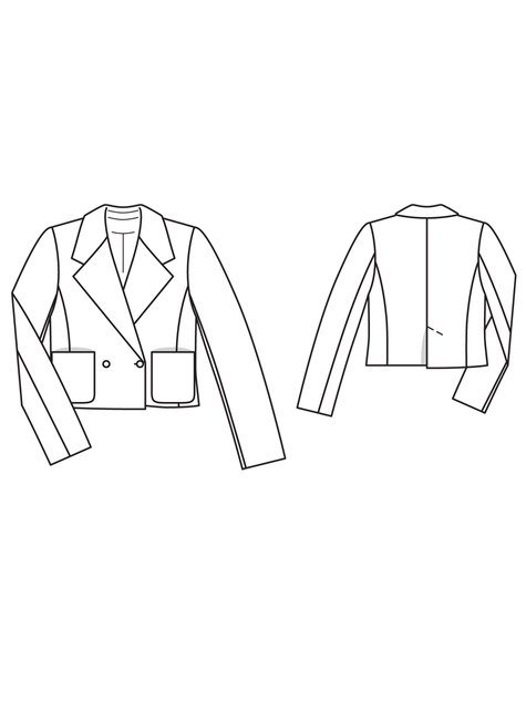 Navy Style Blazer 04/2011 #102 – Sewing Patterns | BurdaStyle.com