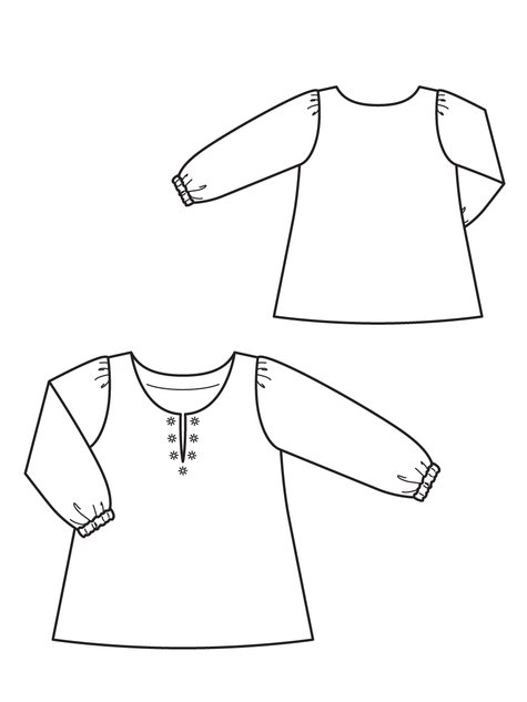Girl's Tunic 05/2013 #147 – Sewing Patterns | BurdaStyle.com