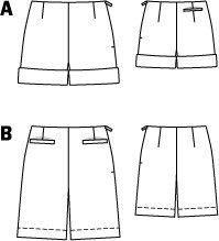 Cuffed Shorts 06/2013 #111A – Sewing Patterns | BurdaStyle.com