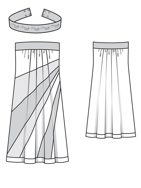 Bandeau Dress 07/2013 #128 – Sewing Patterns | BurdaStyle.com